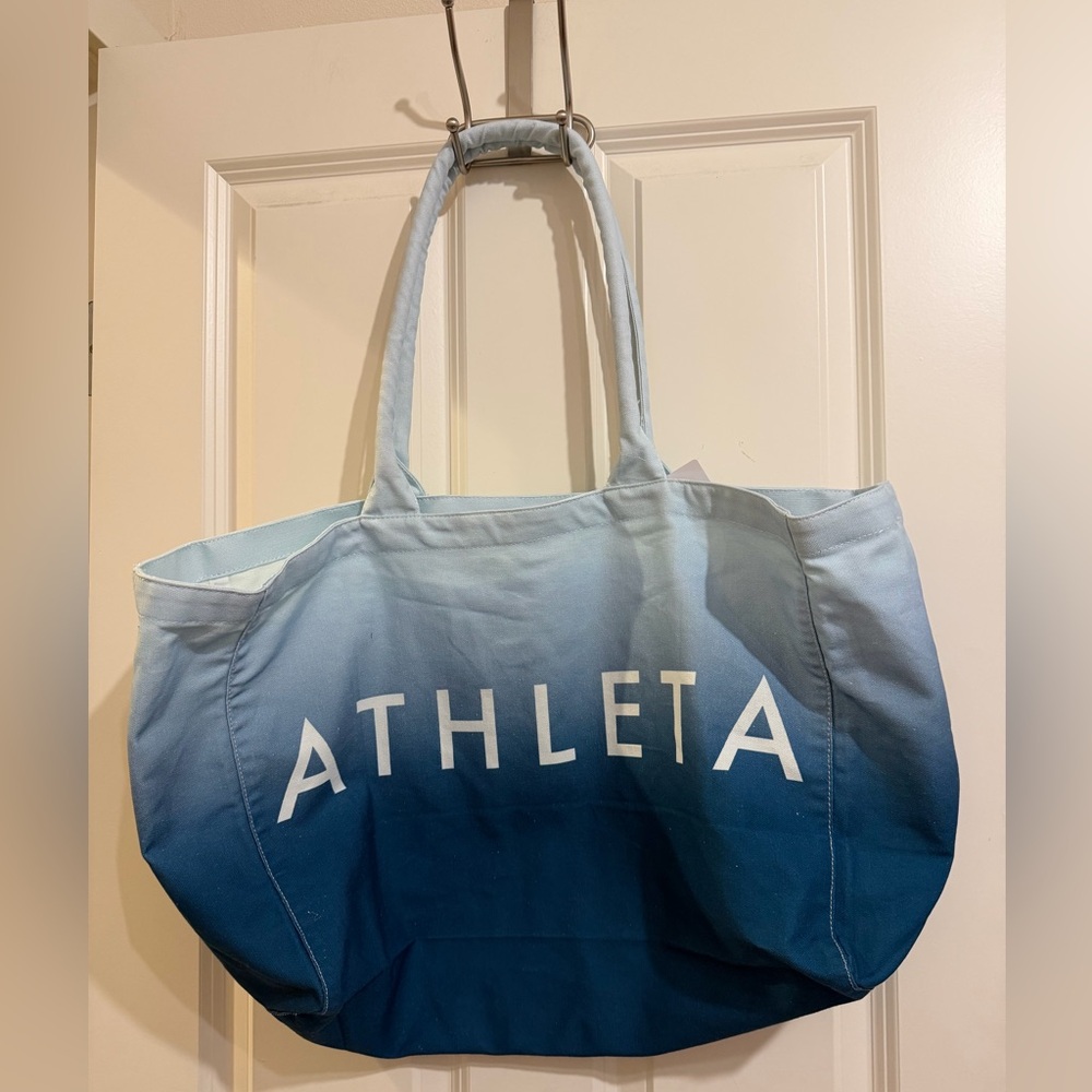Athleta blue ombré tote bag, new with tags.